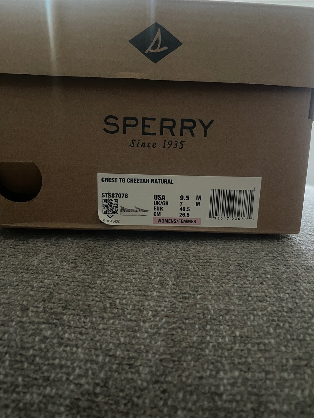 Sperry Crest TG Cheetah Natural